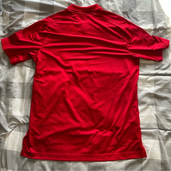 Lands End Outfitters Men’s Short Sleeve Polo Medium Red - Picture 3 of 7